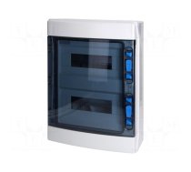 Enclosure: for modular components | IP65 | white | No.of mod: 24