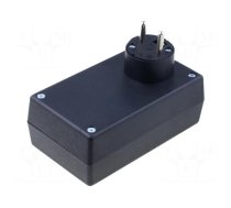 Enclosure: for power supplies | X: 71mm | Y: 120mm | Z: 45mm | black