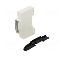 Enclosure: for DIN rail mounting | Y: 90mm | X: 18mm | Z: 62mm | grey