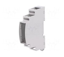 Enclosure: for DIN rail mounting | Y: 90mm | X: 18mm | Z: 62mm | grey