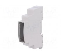 Enclosure: for DIN rail mounting | Y: 90mm | X: 18mm | Z: 62mm | grey