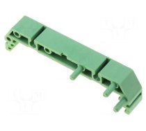 DIN rail mounting bracket | 72x11mm | Body: green