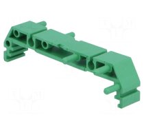 DIN rail mounting bracket | 72x11mm | Body: green