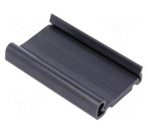 DIN rail mounting bracket | PVC | 75mm | Rail: TS35