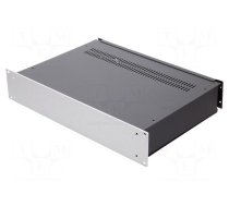 Enclosure: rack mounting | 2U | black | Enclos.mat: steel | rack | 19"