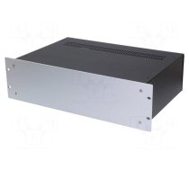 Enclosure: rack mounting | 3U | black | Enclos.mat: steel | rack | 19"