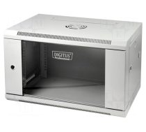 Enclosure: RACK cabinet | Standard: 19" | 6U | grey | Y: 450mm | X: 600mm