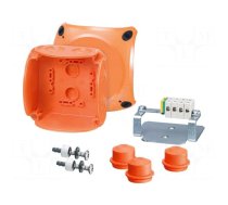 Enclosure: emergency | X: 104mm | Y: 104mm | Z: 70mm | IP65,IP66 | orange