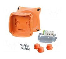 Enclosure: emergency | X: 130mm | Y: 130mm | Z: 77mm | IP65,IP66 | orange