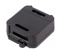 Enclosure: junction box | X: 44.5mm | Y: 57mm | Z: 19mm | black