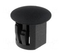 Stopper | polyamide | Øhole: 9.5mm | H: 10.5mm | black | UL94V-2