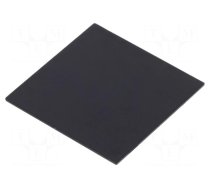 Cover | X: 25mm | Y: 25mm | -20÷60°C | ABS | Cover colour: black | UL94HB