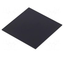 Cover | X: 50mm | Y: 50mm | -20÷60°C | ABS | Cover colour: black | UL94HB