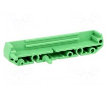 DIN rail mounting bracket | polyamide | 77x11.25mm | Body: green