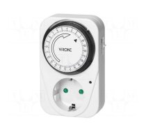 Programmable time switch | 15min÷24h | 230VAC/16A | IP20 | Schuko