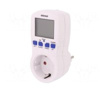 Programmable time switch | Range: 1min÷7days | 230VAC | IP20 | Schuko