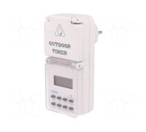 Programmable time switch | Range: 1min÷7days | 230VAC | IP44