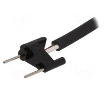 Cable with plug | 230VAC | 24VDC | -20÷55°C | 2m | black