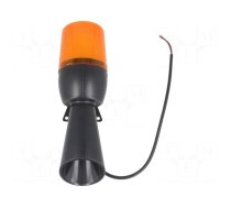 Signaller: lighting-sound | 12÷24VDC | 12÷24VAC | LED | yellow | IP65