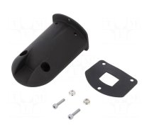 Signallers accessories: wall mounting element | black | IP65