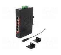 Switch Ethernet | unmanaged | Number of ports: 5 | 12÷48VDC | RJ45