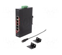 Switch Ethernet | unmanaged | Number of ports: 5 | 12÷48VDC | RJ45