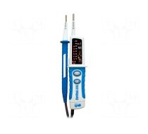 Tester: electrical | LED | 0÷60Hz | Additional functions: torch | IP64