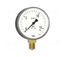 Manometer | 0÷60bar | Class: 1.6 | 160mm | Temp: -40÷60°C | IP54 | 111.20