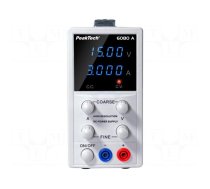 Power supply: laboratory | single-channel,adjustable | 0÷15VDC