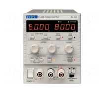 Power supply: laboratory | single-channel,linear | 0÷6VDC | 0÷8A