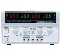 Power supply: laboratory | linear,multi-channel | 0÷30VDC | 0÷3A