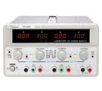 Power supply: laboratory | linear,multi-channel | 0÷30VDC | 0÷3A