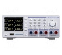 Power supply: programmable laboratory | Ch: 3 | 0÷32VDC | 0÷3A | 0÷3A