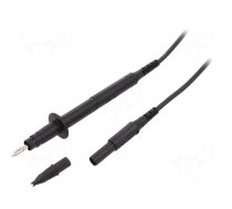 Test lead | 16A | probe tip x2,angular banana plug 4mm x2 | Len: 1m