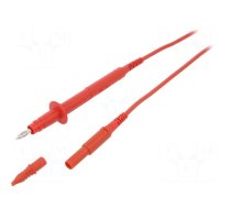 Test lead | 16A | probe tip x2,angular banana plug 4mm x2 | Len: 1m