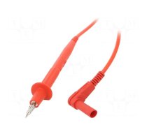 Test lead | 20A | probe tip x2,angular banana plug 4mm x2 | red