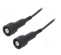 Test lead | 3A | BNC plug,both sides | Len: 2m | black | Z: 50Ω