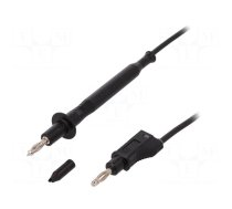 Test lead | 60VDC | 20A | probe tip,banana plug 4mm | Len: 1m | black