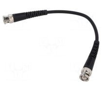 Test lead | BNC plug,both sides | Len: 0.25m | black | Z: 50Ω