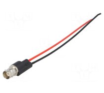 Test lead | BNC socket,free end | Urated: 500V | black,red