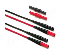Test leads | Inom: 10A | red and black | Insulation: silicone