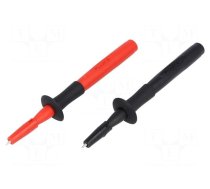 Measuring tip | 3A | 1kV | black | Socket size: 4mm | Kit: probe tip x2