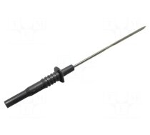 Test probe | 10A | 1kV | black | Tip diameter: 2mm | Overall len: 160mm