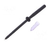 Test probe | 1A | black | Tip diameter: 2mm | Socket size: 2mm