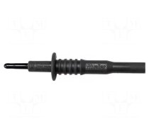 Test probe | 20A | 1kV | black | Tip diameter: 2mm | Overall len: 83mm