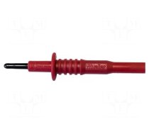 Test probe | 20A | 1kV | red | Tip diameter: 2mm | Overall len: 83mm