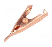 Crocodile clip | 5A | Grip capac: max.5.6mm | Contacts: copper