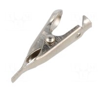 Crocodile clip | 5A | Grip capac: max.5.6mm | Contacts: steel | tinned