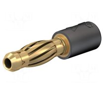 Adapter | 4mm banana | 25A | 30VAC | 60VDC | black | non-insulated