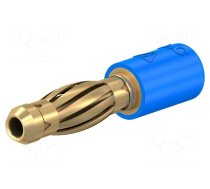 Adapter | 4mm banana | 25A | 30VAC | 60VDC | blue | non-insulated | 24.5mm